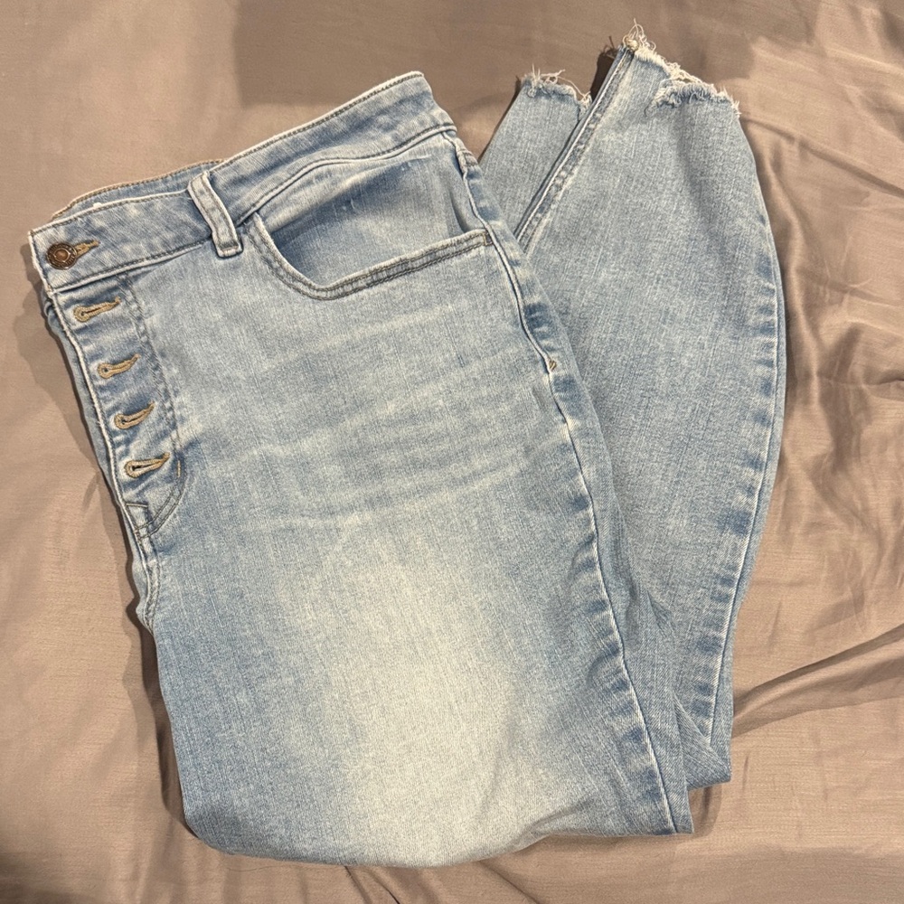 Maurices Light Blue Ankle Jeans